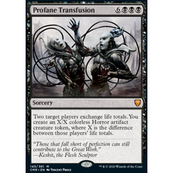 Magic löskort: Commander Legends: Profane Transfusion (Foil)