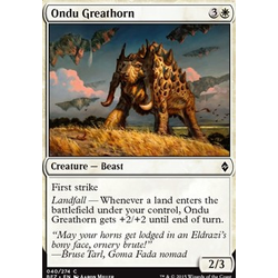Magic löskort: Battle for Zendikar: Ondu Greathorn