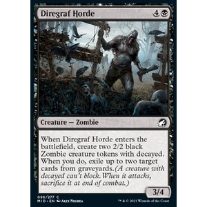 Magic löskort: Innistrad: Midnight Hunt: Diregraf Horde