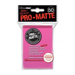 Card Sleeves Standard Pro-Matte Bright Pink (50) (Ultra Pro)