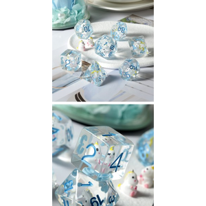 Resin Dice Set - Unicorn (7)