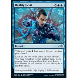 Magic löskort: Kamigawa: Neon Dynasty: Reality Heist (Foil)