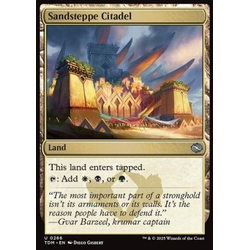 Magic löskort: Tarkir: Dragonstorm: Sandsteppe Citadel (Foil)