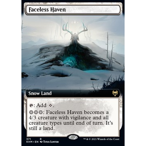 Magic löskort: Kaldheim: Faceless Haven (alternative art)