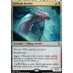 Magic löskort: Battle for Zendikar: Fathom Feeder (Foil)