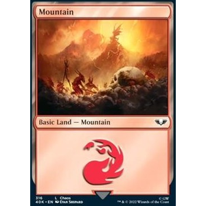 Magic löskort: Universes Beyond: Warhammer 40,000: Mountain (v.2) (Foil)