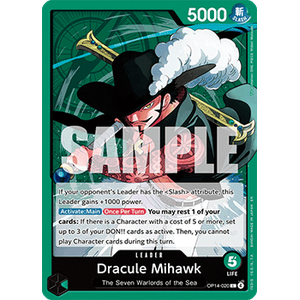 One Piece Löskort: The Azure Sea's Seven: Dracule Mihawk (V.1)