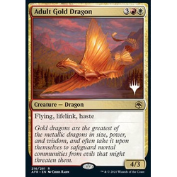 Magic löskort: Adventures in the Forgotten Realms: Adult Gold Dragon (Promo)