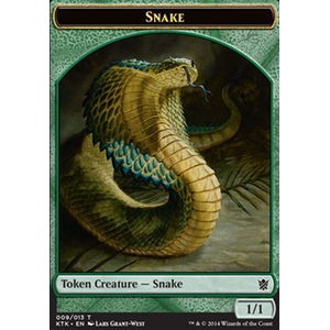 Magic löskort: Khans of Tarkir: Snake Token