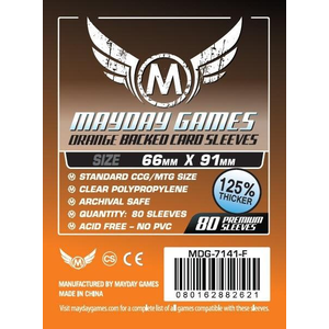 Card Sleeves Standard Orange 66x91mm (80) (Mayday)