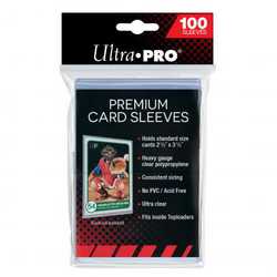 Card Sleeves Soft Premium Clear 66x94mm (100) (Ultra Pro)