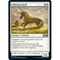 Magic löskort: Core Set 2021: Valorous Steed (Foil)