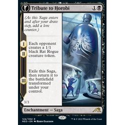 Magic löskort: Kamigawa: Neon Dynasty: Tribute to Horobi // Echo of Death's Wail