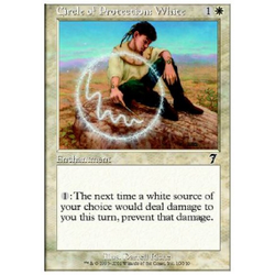 Magic löskort: 7th Edition:Circle of Protection: White (Foil)
