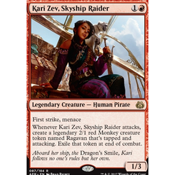 Magic löskort: Aether Revolt: Kari Zev, Skyship Raider (Foil)