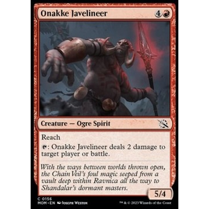 Magic löskort: March of the Machine: Onakke Javelineer
