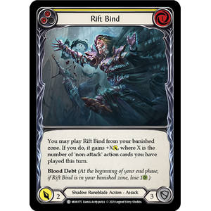 FaB Löskort: Monarch 1st Edition: Rift Bind (Yellow) (Rainbow Foil)