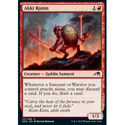 Magic löskort: Kamigawa: Neon Dynasty: Akki Ronin