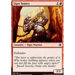 Magic löskort: Conspiracy: Take the Crown: Ogre Sentry (Foil)