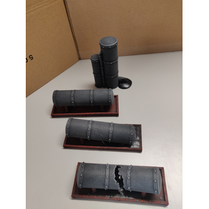 Battlefield in a Box: Storage Tanks (Grey)