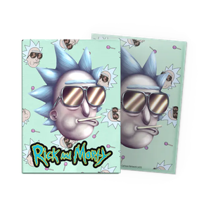 Card Sleeves Standard Brushed Art "Cool Rick" 63x88mm (100 in box) (Dragon Shield)