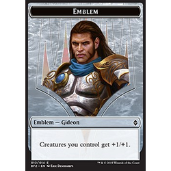 Magic löskort: Battle for Zendikar:Gideon, Ally of Zendikar Emblem