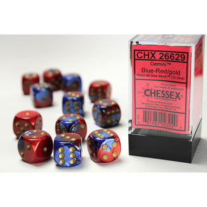 Gemini: Blue-Red/gold (12-die set)