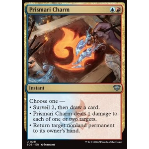 Magic löskort: Secrets of Strixhaven: Prismari Charm