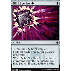 Magic löskort: Masters 25: Nihil Spellbomb (Foil)