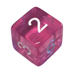 Transparent: Pink/White (D6) 16mm (1)