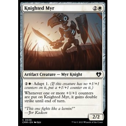 Magic löskort: Commander Masters: Knighted Myr (Foil)