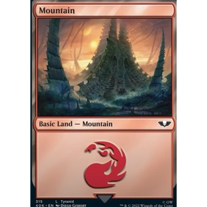 Magic löskort: Universes Beyond: Warhammer 40,000: Mountain (v.1)