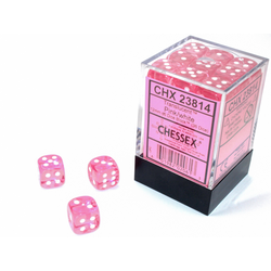Translucent: Pinkwhite (36-dice set)