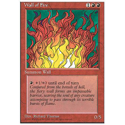 Magic löskort: 4th Edition: Wall of Fire