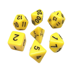 Vaettir Workshop: 7-Die Set Opaque Yellow