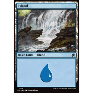 Magic löskort: Magic: The Gathering Foundations: Island (v.2)