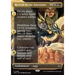 Magic löskort: Tarkir: Dragonstorm: Revival of the Ancestors (alternative art)