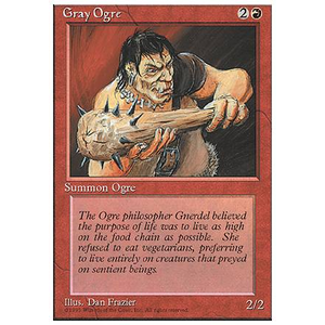 Magic löskort: 4th Edition: Gray Ogre
