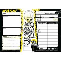 Mörk Borg: Character Sheet Pad (eng. regler)