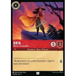 Lorcana Löskort: Rise of the Floodborn: Raya - Warrior of Kumandra (Foil)
