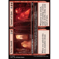 Magic löskort: Duskmourn: House of Horror: Ticket Booth // Tunnel of Hate (Foil)