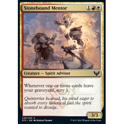 Magic Löskort: Strixhaven: School of Mages: Stonebound Mentor (Foil)