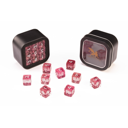 D6 Series: Transparent, Pink - 18-die Set (Acrylic)