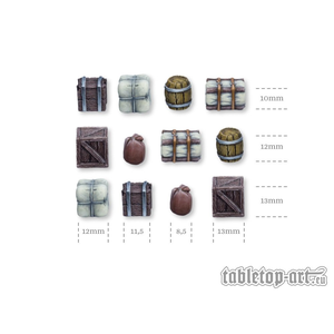Tabletop-Art: Boxes and Barrels - Set 1 (12)