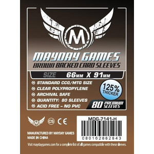 Card Sleeves Standard Brown 66x91mm (80) (Mayday)