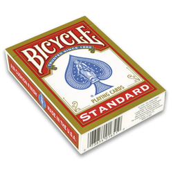 Bicycle kortlek - Poker Gold Standard Index (red)
