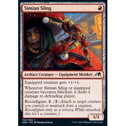 Magic löskort: Kamigawa: Neon Dynasty: Simian Sling