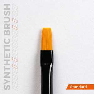 Flat Brush: Size 2 - Synthetic