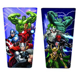 Marvel - Avengers & Villains Pint Glass Set 2-Pack