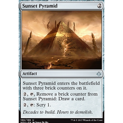 Magic löskort: Hour of Devastation: Sunset Pyramid (Foil)